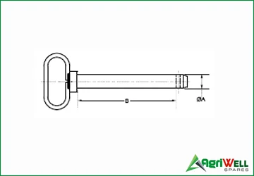 hitch pins grey handle