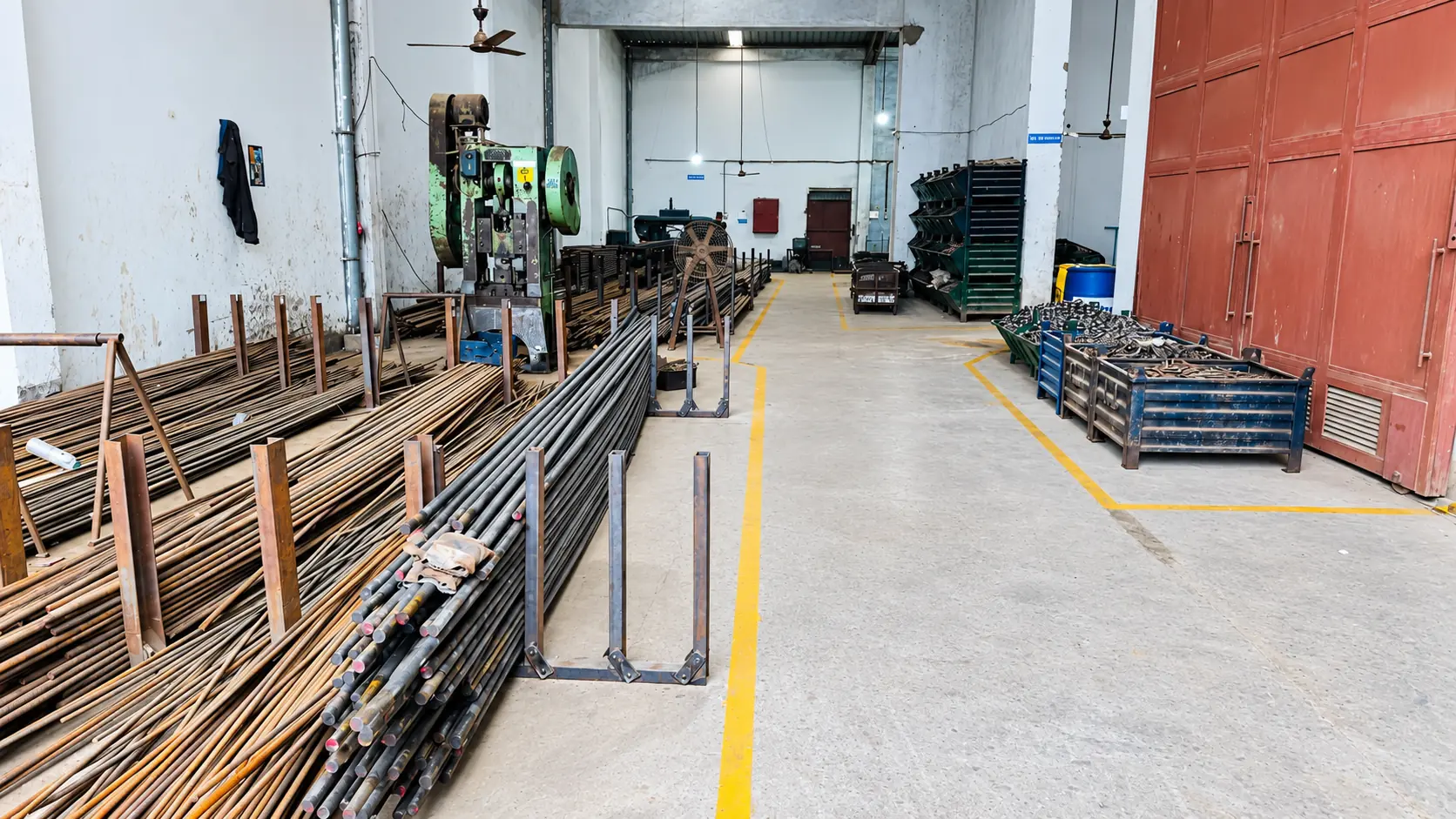 Material preparation and production stock at AgriWell Spares