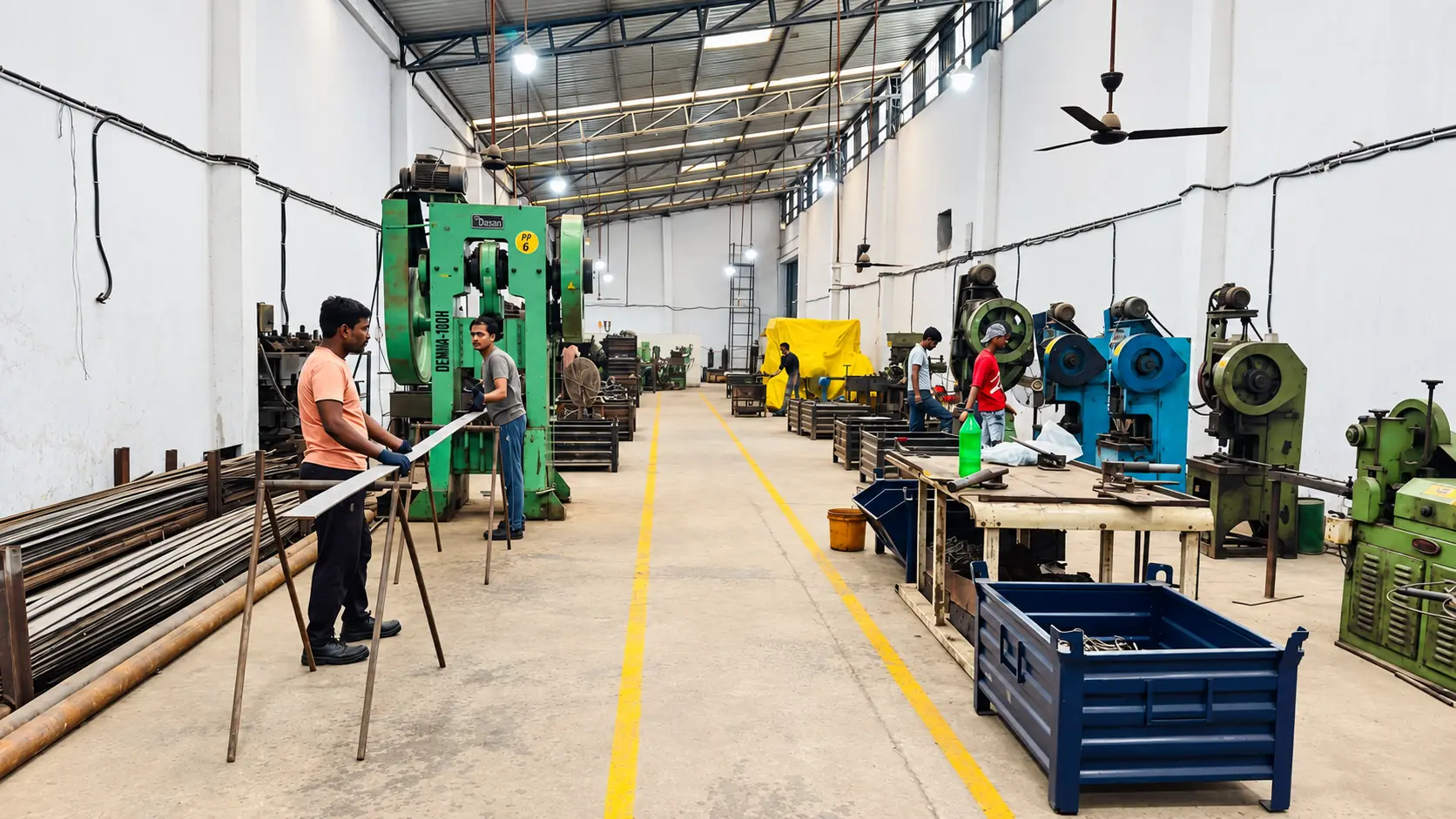 Pressing and forming operations at AgriWell Spares
